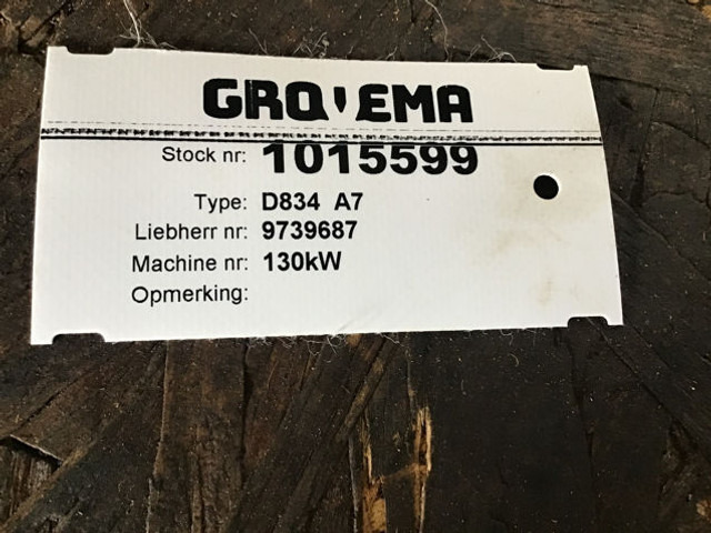 Liebherr D834 - Moteur: photos 5 Liebherr D834 - Moteur: photos 5