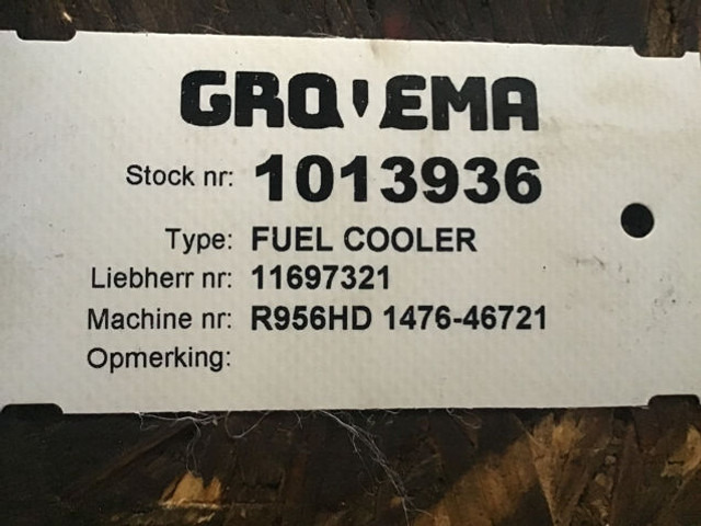 Liebherr Fuel Cooler - Radiateur d'huile: photos 2 Liebherr Fuel Cooler - Radiateur d'huile: photos 2