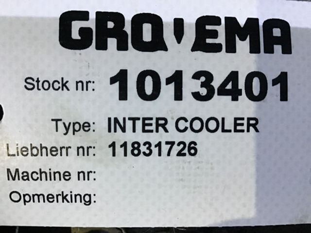 Liebherr Intercooler - Intercooler: photos 2 Liebherr Intercooler - Intercooler: photos 2