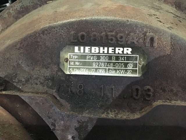 Liebherr PVG 300 B 341 - Pompe de support: photos 2 Liebherr PVG 300 B 341 - Pompe de support: photos 2
