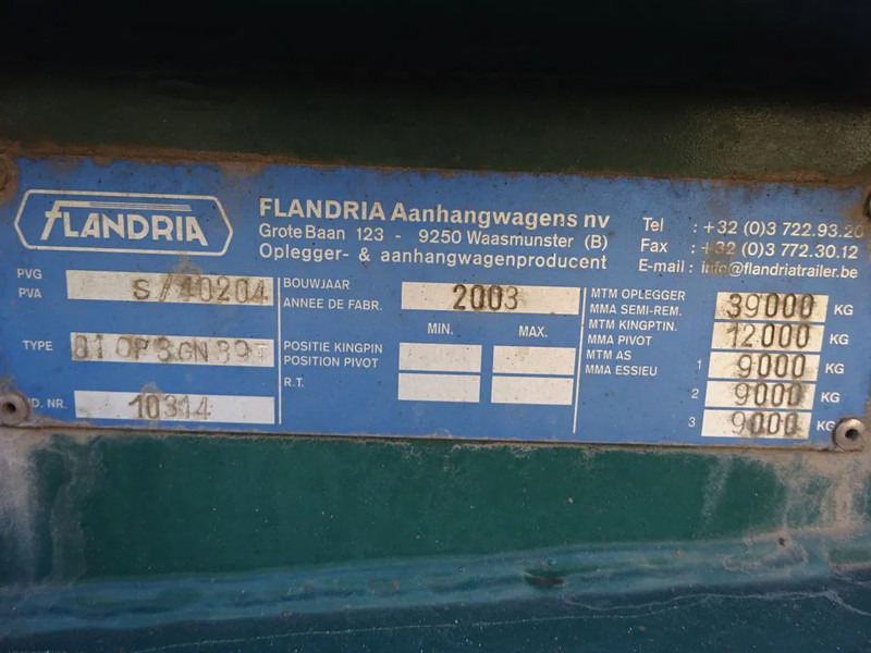 Flandria 40 FT Container Chassis / BPW + Disc / Lift Axle - Semi-remorque porte-conteneur/ Caisse mobile: photos 5 Flandria 40 FT Container Chassis / BPW + Disc / Lift Axle - Semi-remorque porte-conteneur/ Caisse mobile: photos 5