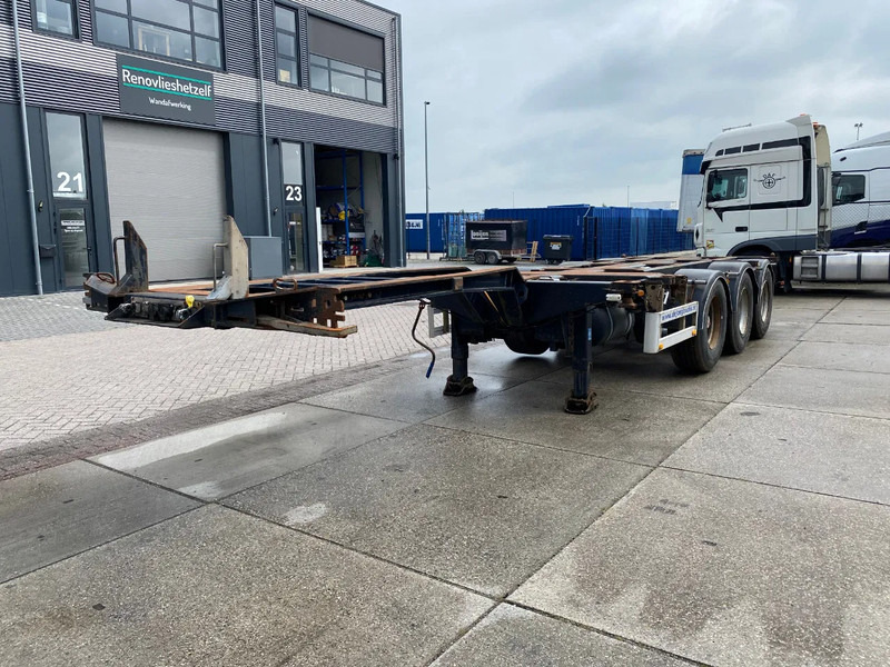 Pacton T3-010 / 3x Extendable / SAF + Drum / 1x lift - Semi-remorque porte-conteneur/ Caisse mobile: photos 4 Pacton T3-010 / 3x Extendable / SAF + Drum / 1x lift - Semi-remorque porte-conteneur/ Caisse mobile: photos 4
