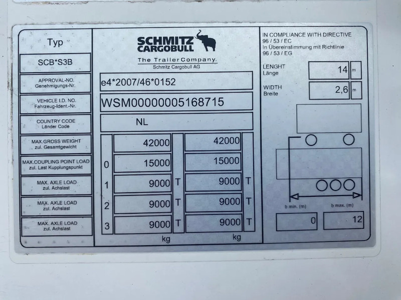 Semi-remorque frigorifique Schmitz Cargobull SCB*3SB Frigo / Vector 1550 / SAF + Disc: photos 9