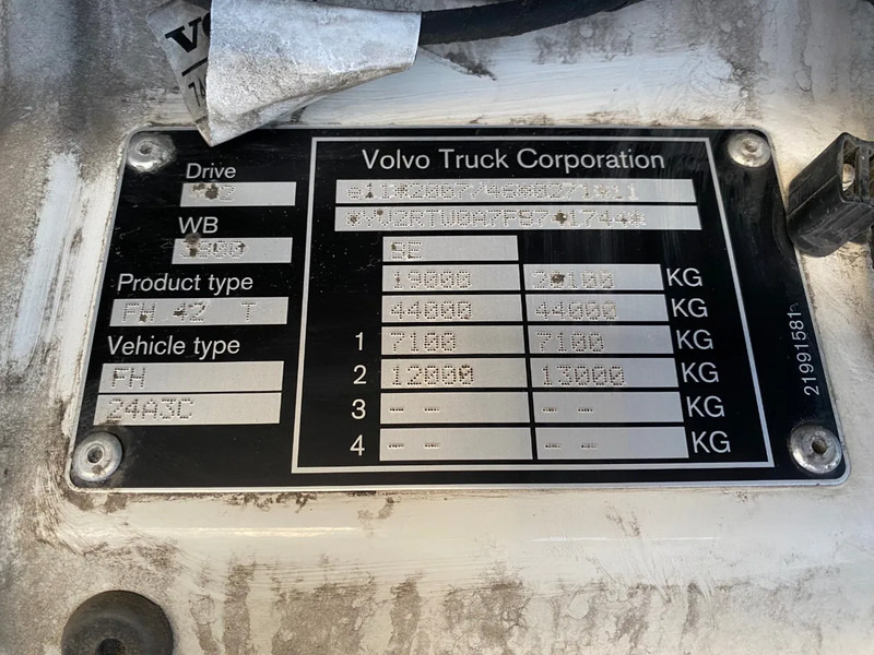 Tracteur routier Volvo FH 13.420 Globetrotter / ADR + PTO / Stand Airco: photos 11 Tracteur routier Volvo FH 13.420 Globetrotter / ADR + PTO / Stand Airco: photos 11