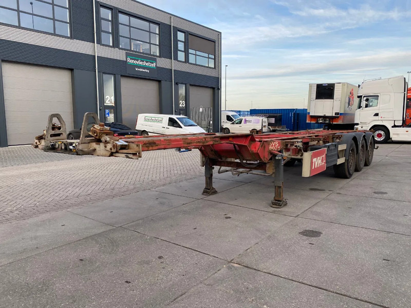 Van Hool Container Chassis / 2x Extendable / SAF + Disc - Semi-remorque porte-conteneur/ Caisse mobile: photos 4 Van Hool Container Chassis / 2x Extendable / SAF + Disc - Semi-remorque porte-conteneur/ Caisse mobile: photos 4