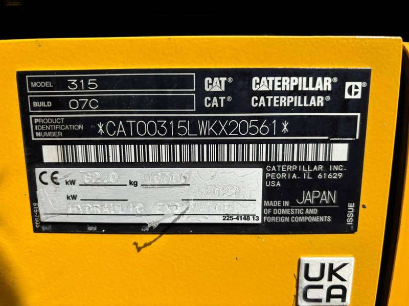 Cat 315 07C - Pelle sur chenille: photos 5 Cat 315 07C - Pelle sur chenille: photos 5