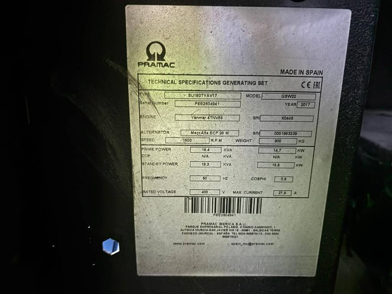 Pramac GSW 22 - Pump Trailer - Groupe électrogène: photos 5 Pramac GSW 22 - Pump Trailer - Groupe électrogène: photos 5