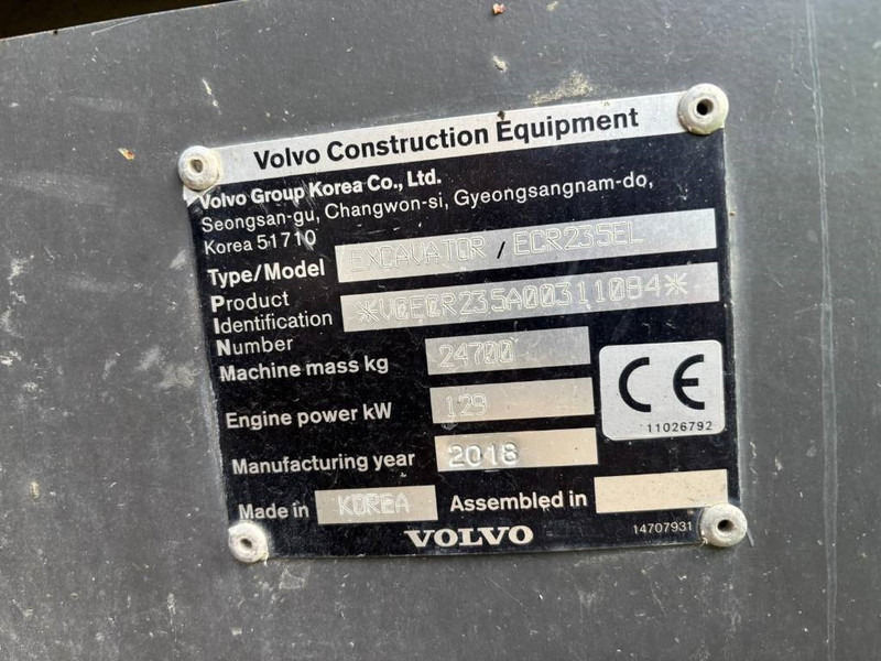 Volvo ECR 235 EL - Pelle sur chenille: photos 5 Volvo ECR 235 EL - Pelle sur chenille: photos 5