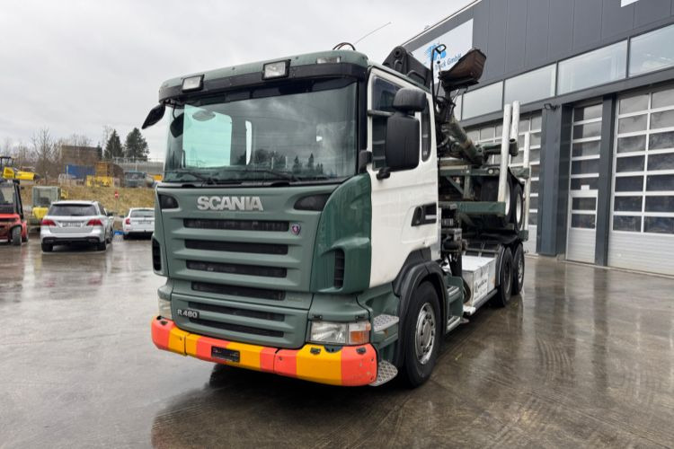 Scania R480 6x2 Loglift F265 mit Dolly - Camion: photos 1 Scania R480 6x2 Loglift F265 mit Dolly - Camion: photos 1