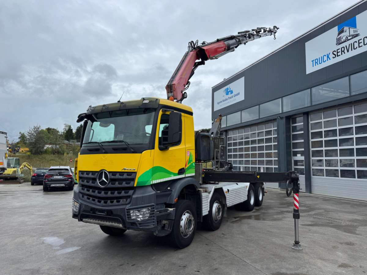 MERCEDES Arocs 3248 8x4 Fassi 315-7 mit Hiab 21T - Camion grue: photos 1 MERCEDES Arocs 3248 8x4 Fassi 315-7 mit Hiab 21T - Camion grue: photos 1