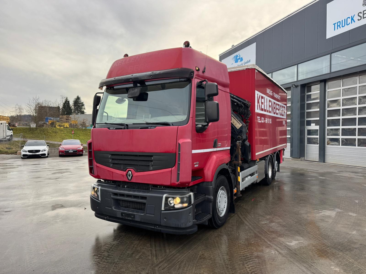 RENAULT Lander 460 6x2 HMF3722 4+4 - Camion grue: photos 1 RENAULT Lander 460 6x2 HMF3722 4+4 - Camion grue: photos 1