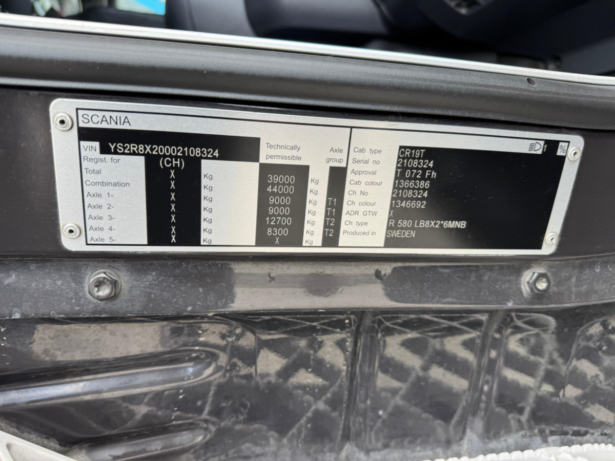 Camion ampliroll SCANIA R580 8x2 Nencki Hooklift: photos 12