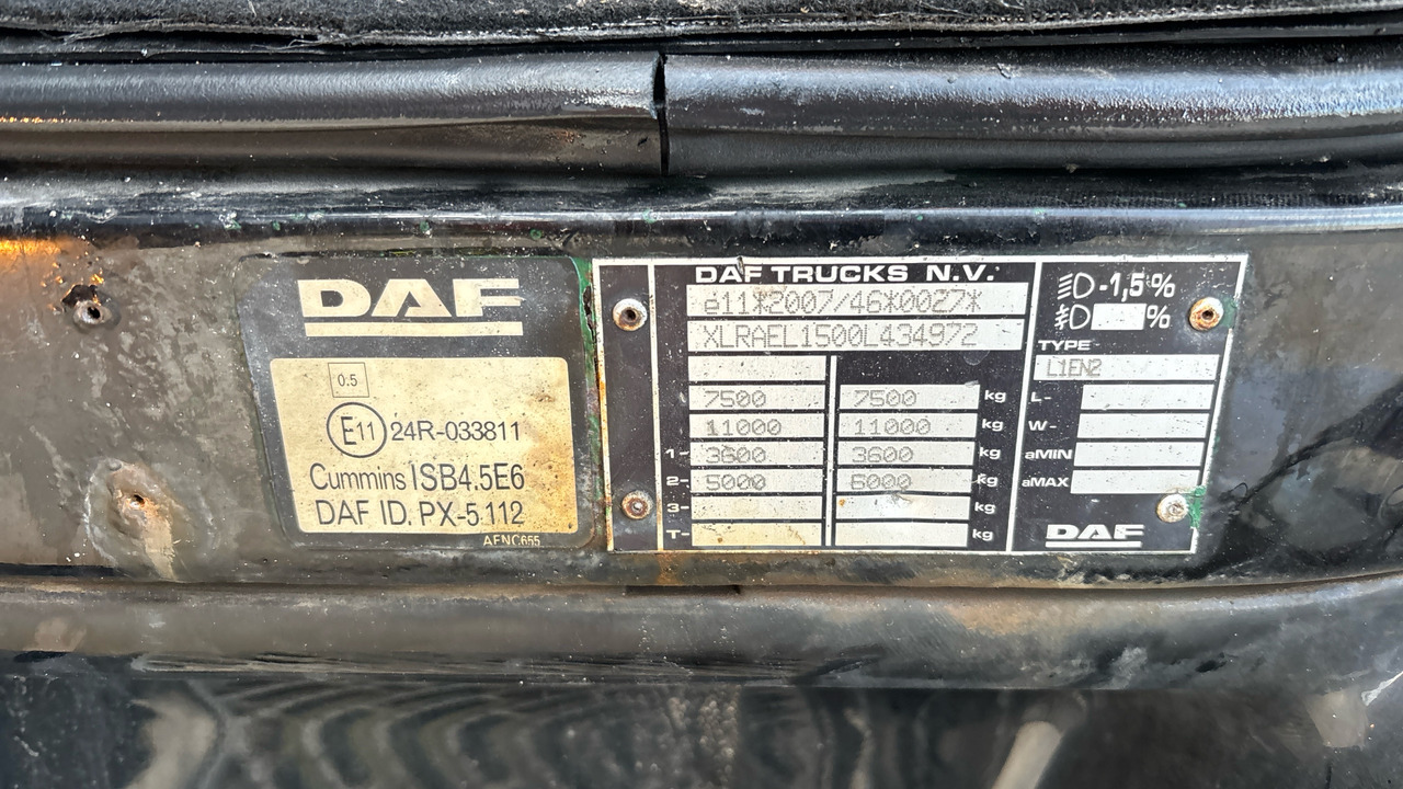 Camion à rideaux coulissants DAF LF 150: photos 12 Camion à rideaux coulissants DAF LF 150: photos 12