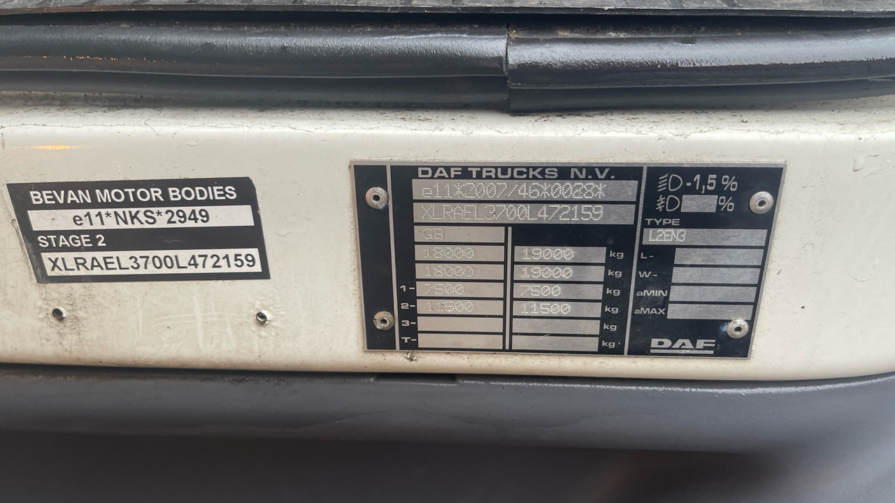 Camion à rideaux coulissants Daf LF 230: photos 11 Camion à rideaux coulissants Daf LF 230: photos 11