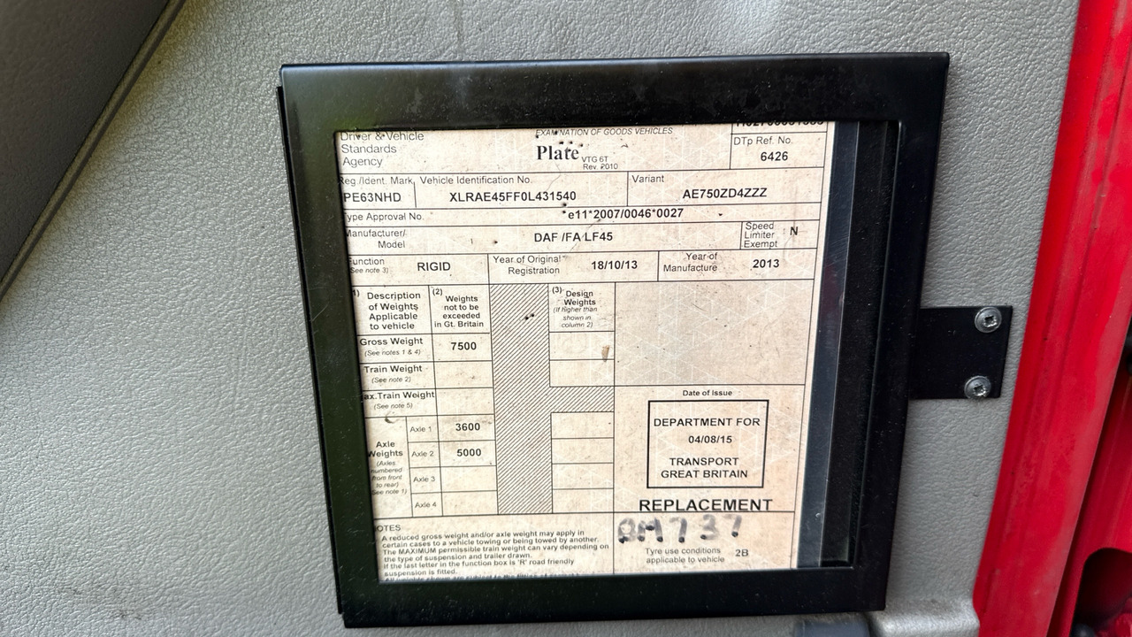 Camion fourgon Daf LF 45.140: photos 11