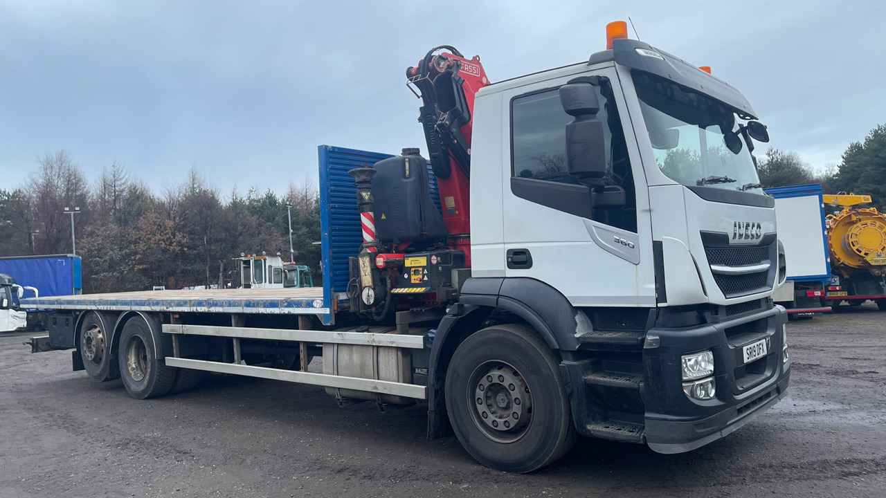IVECO STRALIS 360 - Camion plateau, Camion grue: photos 1 IVECO STRALIS 360 - Camion plateau, Camion grue: photos 1