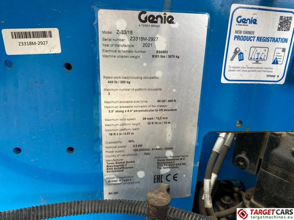 Nacelle articulée Genie Z-33/18 Articulated Electric Boom Work Lift 1200cm: photos 10
