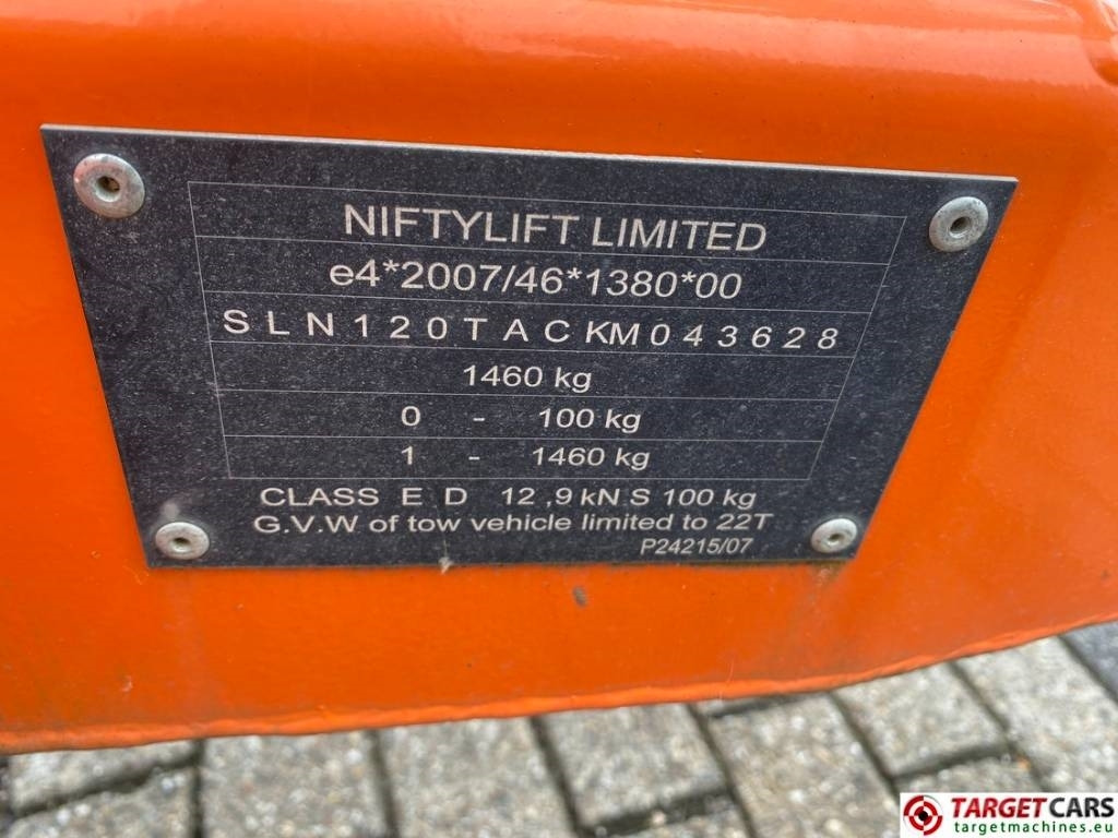 Nacelle sur remorque Niftylift 120TAC Towable Electric Articulated BoomLift 12.2M: photos 11