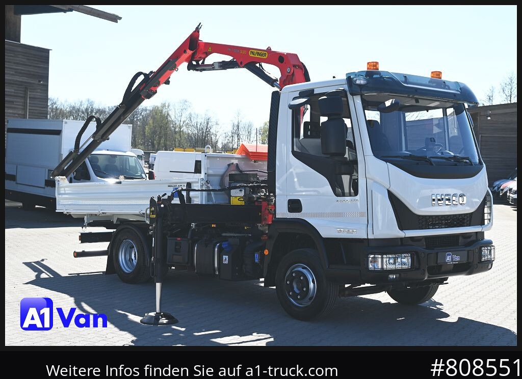 IVECO Eurocargo 80E22 Kipper Kran, Palfinger, Klima, Luftfederung - Camion, Camion grue: photos 1 IVECO Eurocargo 80E22 Kipper Kran, Palfinger, Klima, Luftfederung - Camion, Camion grue: photos 1