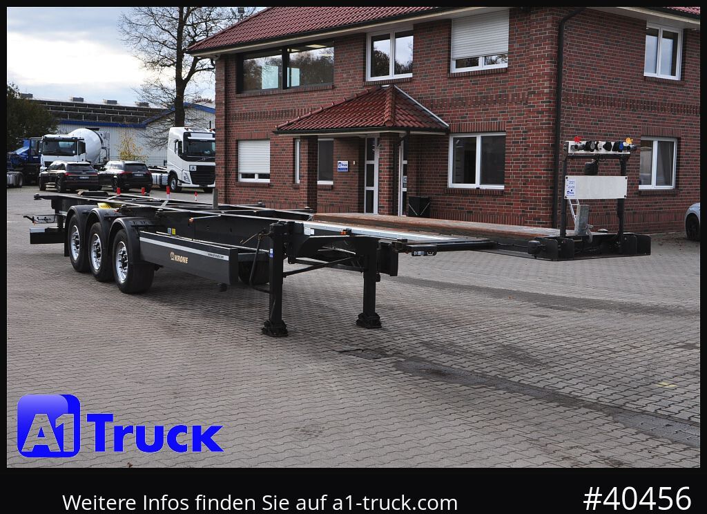 KRONE Container Chassi lang, 2 x 7,45 Wechselbrücken, wenig genutzt.. - Semi-remorque porte-conteneur/ Caisse mobile: photos 1 KRONE Container Chassi lang, 2 x 7,45 Wechselbrücken, wenig genutzt.. - Semi-remorque porte-conteneur/ Caisse mobile: photos 1