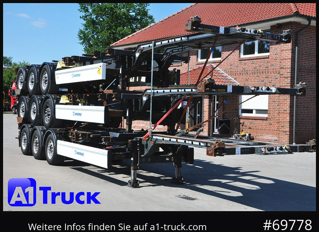 KRONE SDC, Containerchassis, 3 erPaket, 2x20/30/40/45, - Semi-remorque porte-conteneur/ Caisse mobile: photos 1 KRONE SDC, Containerchassis, 3 erPaket, 2x20/30/40/45, - Semi-remorque porte-conteneur/ Caisse mobile: photos 1