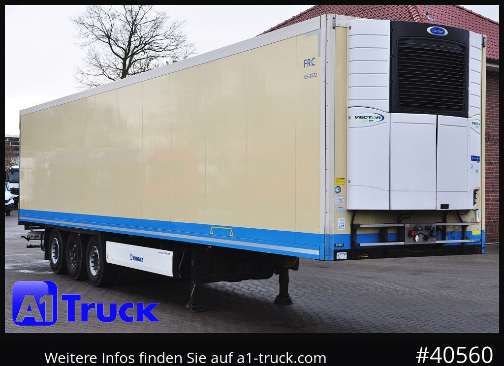 KRONE SDR 27 Carrier 1950 MT, Liftachse, 1 Vorbesitzer - Semi-remorque frigorifique: photos 1 KRONE SDR 27 Carrier 1950 MT, Liftachse, 1 Vorbesitzer - Semi-remorque frigorifique: photos 1