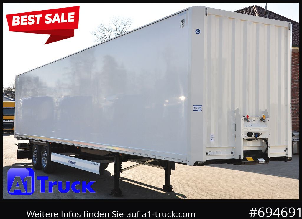 KRONE SZ 2 achs Koffer, Code XL, VDI 2700, SOFORT - Semi-remorque fourgon: photos 1 KRONE SZ 2 achs Koffer, Code XL, VDI 2700, SOFORT - Semi-remorque fourgon: photos 1