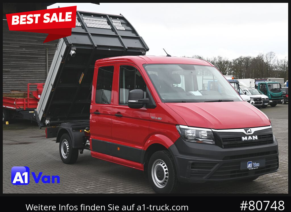 MAN TGE 3.180 Doka Kipper,Klima, AHK,Tüv Neu - Utilitaire benne, Utilitaire double cabine: photos 1 MAN TGE 3.180 Doka Kipper,Klima, AHK,Tüv Neu - Utilitaire benne, Utilitaire double cabine: photos 1