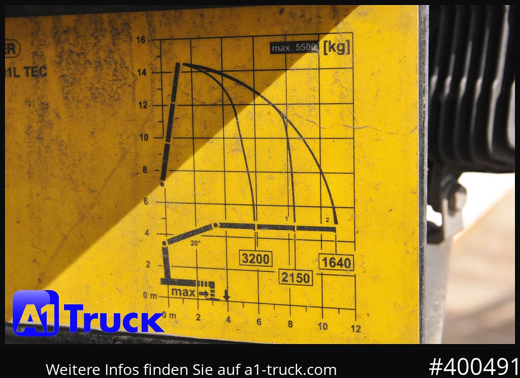 MAN TGS 26.400, Palfinger,PK 20005, Lift-Lenk - Camion plateau, Camion grue: photos 4 MAN TGS 26.400, Palfinger,PK 20005, Lift-Lenk - Camion plateau, Camion grue: photos 4