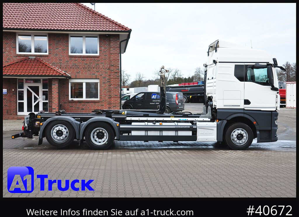 Camion ampliroll MAN TGS 26.470 BL, Meiller RS 21.70, Lenkachse,: photos 8