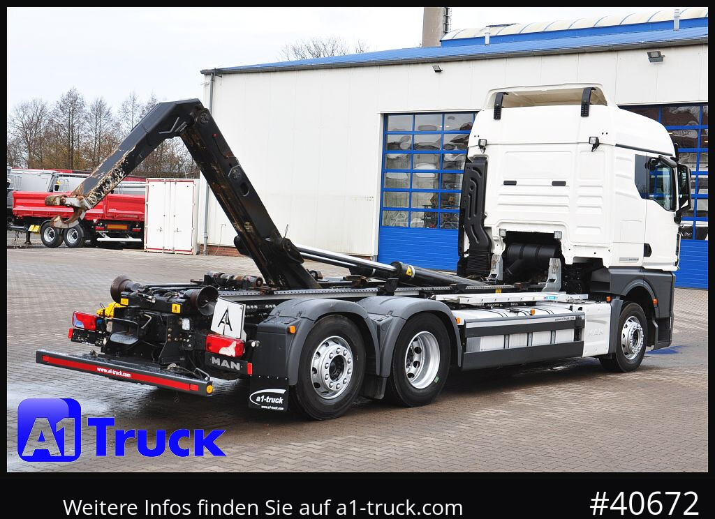 Camion ampliroll MAN TGS 26.470 BL, Meiller RS 21.70, Lenkachse,: photos 9