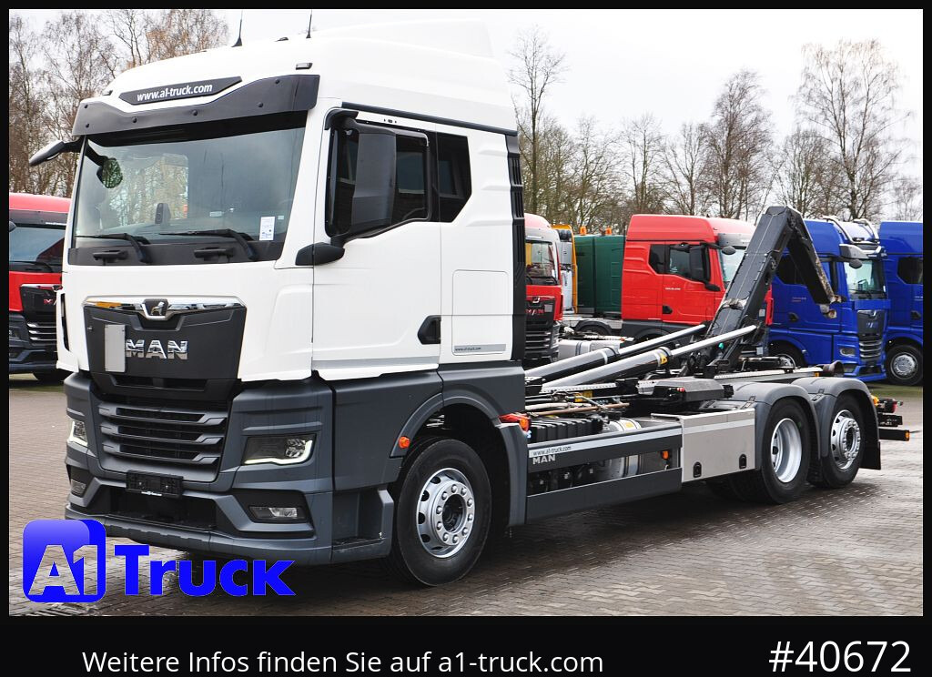 Camion ampliroll MAN TGS 26.470 BL, Meiller RS 21.70, Lenkachse,: photos 11
