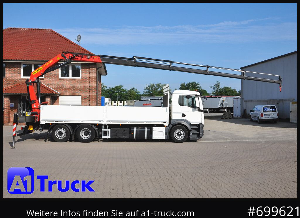 MAN TGS 26.470, Kran PK22.002, 15m, - Camion plateau, Camion grue: photos 1 MAN TGS 26.470, Kran PK22.002, 15m, - Camion plateau, Camion grue: photos 1