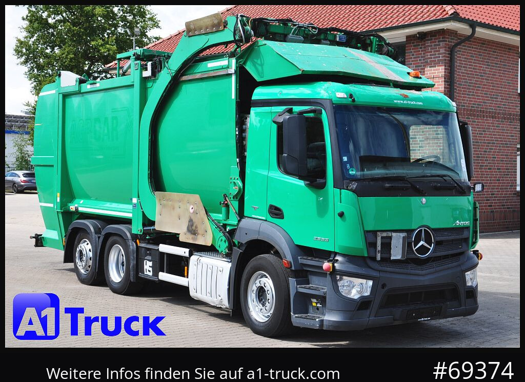 MERCEDES-BENZ Antos 2533, HS Millenium XXL37 Überkopflader, - Benne à ordures ménagères: photos 1 MERCEDES-BENZ Antos 2533, HS Millenium XXL37 Überkopflader, - Benne à ordures ménagères: photos 1