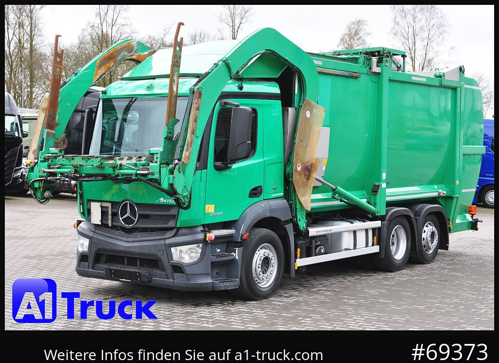 Benne à ordures ménagères pour transport de déchets MERCEDES-BENZ Antos 2533, HS Millenium XXL37 Überkopflader,: photos 11