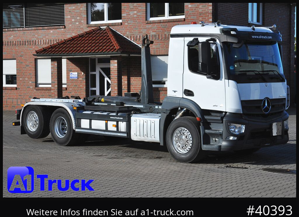 MERCEDES-BENZ Antos 2543, Meiller, Abrollkipper, Lift-Lenkachse, - Camion ampliroll: photos 1 MERCEDES-BENZ Antos 2543, Meiller, Abrollkipper, Lift-Lenkachse, - Camion ampliroll: photos 1