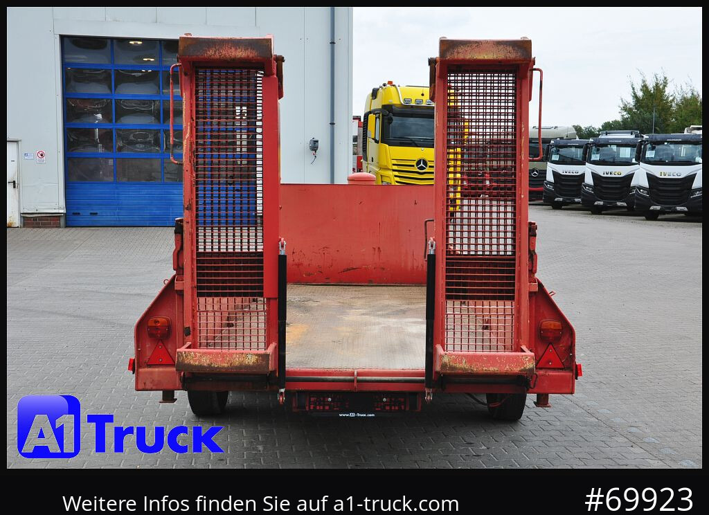 Remorque porte-engin surbaissée pour transport de équipements lourds MUELLER-MITTELTAL Obermaier T 60, Tandem, Tieflader mit Rampen: photos 8