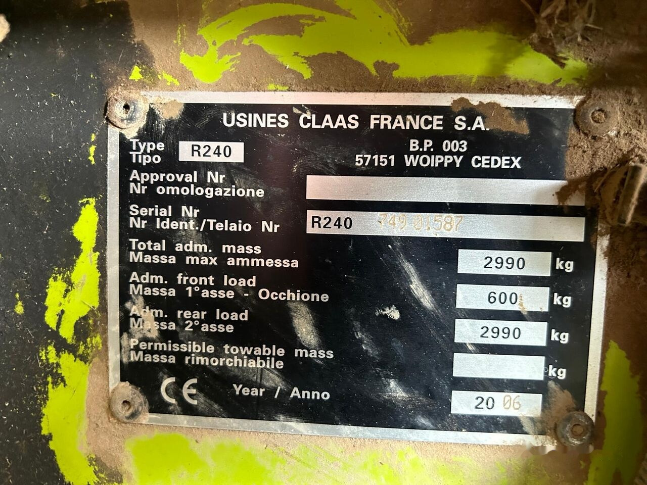 Claas ROLLANT 240 - Presse à balles rondes: photos 3 Claas ROLLANT 240 - Presse à balles rondes: photos 3