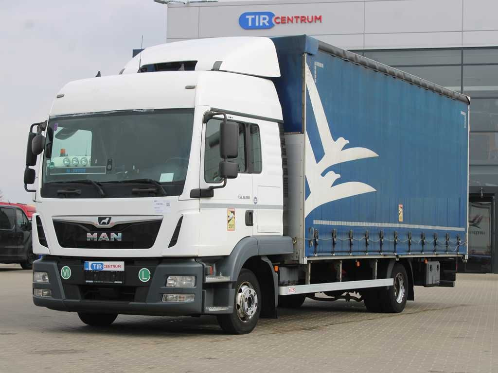 MAN TGL 8.190, EURO 6, PNEU 80% - Camion à rideaux coulissants: photos 1 MAN TGL 8.190, EURO 6, PNEU 80% - Camion à rideaux coulissants: photos 1