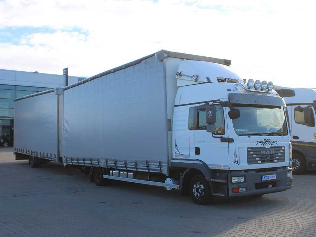 MAN TGL 8.210, EURO 4 + H&W TRAILER - Camion à rideaux coulissants: photos 3 MAN TGL 8.210, EURO 4 + H&W TRAILER - Camion à rideaux coulissants: photos 3