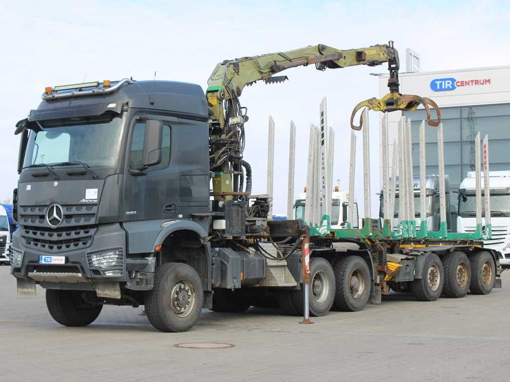 Mercedes-Benz Arocs 3351, 6x6, LOGLIFT ET450 - Camion grumier: photos 1 Mercedes-Benz Arocs 3351, 6x6, LOGLIFT ET450 - Camion grumier: photos 1