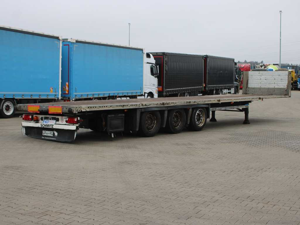 Schmitz CARGOBULL SCB *S3T, LIFTING AXLE, MULTILOCK - Semi-remorque plateau: photos 4 Schmitz CARGOBULL SCB *S3T, LIFTING AXLE, MULTILOCK - Semi-remorque plateau: photos 4