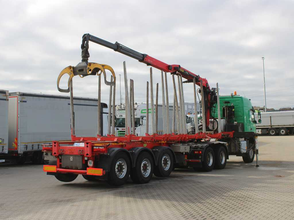 Volvo FM 540, EURO 6, 6X6, VEB+, HYDRAULIC ARM PALFINGER Q170Z96 - Tracteur routier, Semi-remorque grumier: photos 5 Volvo FM 540, EURO 6, 6X6, VEB+, HYDRAULIC ARM PALFINGER Q170Z96 - Tracteur routier, Semi-remorque grumier: photos 5