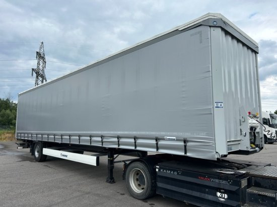 Krone 1-achs Auflieger, Heckabstützung XL Zertifikat, Edscha-Verdeck, - Semi-remorque rideaux coulissants: photos 3 Krone 1-achs Auflieger, Heckabstützung XL Zertifikat, Edscha-Verdeck, - Semi-remorque rideaux coulissants: photos 3