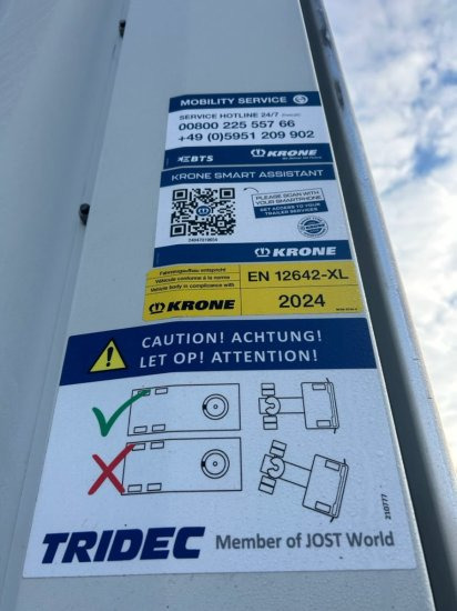 Semi-remorque rideaux coulissants neuf Krone City Liner Profi, 1-Achs- Zwangsgelenkt, Dhollandia LBW 2000kg,: photos 15