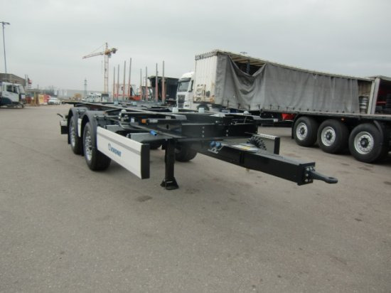 Krone ZZ/DC07 Tandem Lafette, Standard, BPW-Achsen, Heckabstützung - Remorque porte-conteneur/ Caisse mobile: photos 1 Krone ZZ/DC07 Tandem Lafette, Standard, BPW-Achsen, Heckabstützung - Remorque porte-conteneur/ Caisse mobile: photos 1