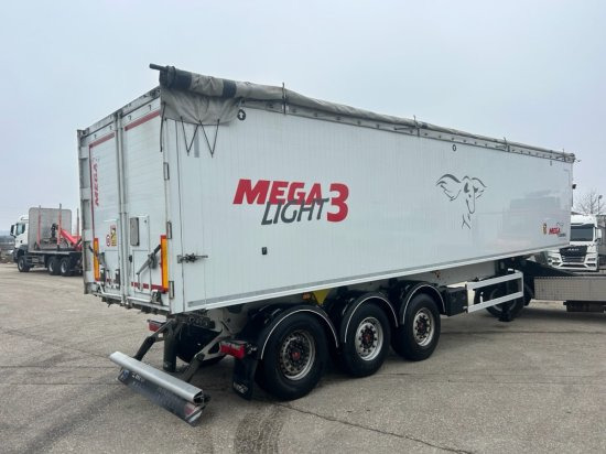 MEGA Alu-Kastenmulde 55m³, SAF-Achsen, Rollplane, Kombiklappe, Stehpodest - Semi-remorque benne: photos 2 MEGA Alu-Kastenmulde 55m³, SAF-Achsen, Rollplane, Kombiklappe, Stehpodest - Semi-remorque benne: photos 2