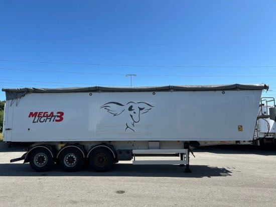 MEGA Light Alu-Kippmulde 55m³, Kombiklappe, SAF-Achsen, 1-A Liftachse, Rollplane - Semi-remorque benne: photos 4 MEGA Light Alu-Kippmulde 55m³, Kombiklappe, SAF-Achsen, 1-A Liftachse, Rollplane - Semi-remorque benne: photos 4