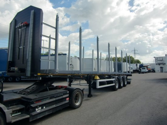 MEGA TIMBER LONG Holzauflieger 8 Rungenpaare 3. Achse Liftachse - Semi-remorque grumier: photos 1 MEGA TIMBER LONG Holzauflieger 8 Rungenpaare 3. Achse Liftachse - Semi-remorque grumier: photos 1