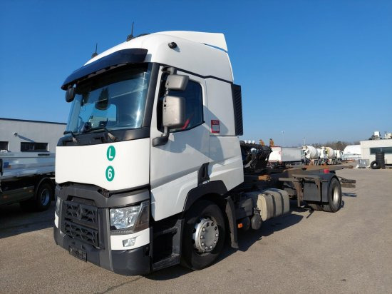 Renault T430 BDF-Wechselfahrgestell, 4x2 LL, EURO6, VEB+ - Camion porte-conteneur/ Caisse mobile: photos 1 Renault T430 BDF-Wechselfahrgestell, 4x2 LL, EURO6, VEB+ - Camion porte-conteneur/ Caisse mobile: photos 1